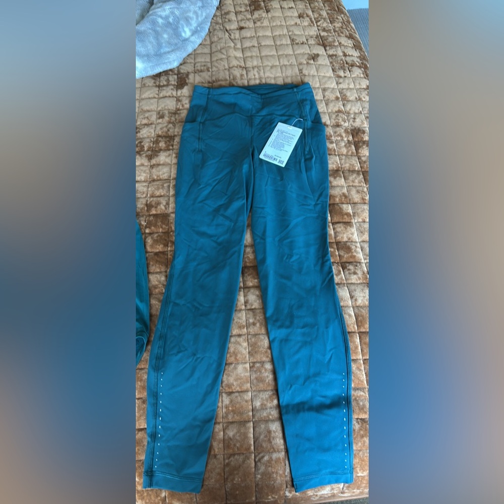 Lululemon Athletica Teal Speed HR Tights